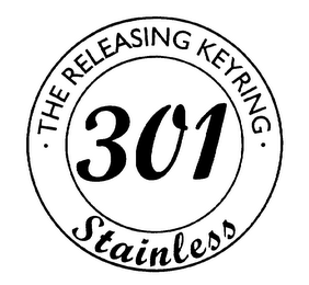 THE RELEASING KEY RING 301 STAINLESS logo