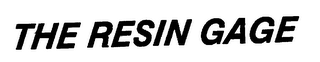 THE RESIN GAGE logo