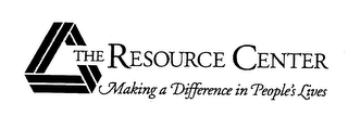 THE RESOURCE CENTER MAKING A DIFFERENCE IN PEOPLE'S LIVES logo