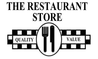 THE RESTAURANT STORE QUALITY VALUE logo