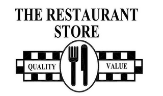 THE RESTAURANT STORE QUALITY VALUE logo