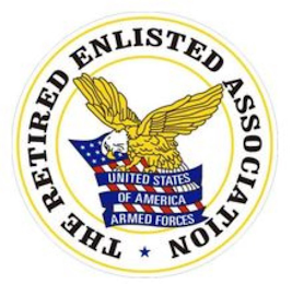 THE RETIRED ENLISTED ASSOCIATION UNITED STATES OF AMERICA ARMED FORCES logo