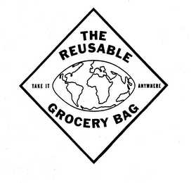 THE REUSABLE GROCERY BAG TAKE IT ANYWHERE logo