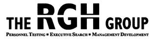 THE RGH GROUP PERSONNEL TESTING EXECUTIVE SEARCH MANAGEMENT DEVELOPMENT logo