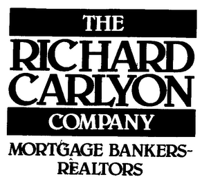 THE RICHARD CARLYON COMPANY MORTGAGE BANKERS-REALTORS logo