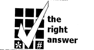 THE RIGHT ANSWER logo