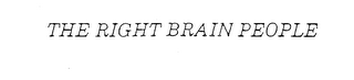 THE RIGHT BRAIN PEOPLE logo