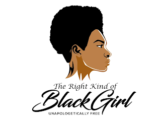 THE RIGHT KIND OF BLACK GIRL UNAPOLOGETICALLY FREE logo