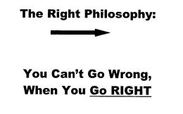 THE RIGHT PHILOSOPHY: YOU CAN'T GO WRONG, WHEN YOU GO RIGHT logo