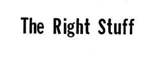 THE RIGHT STUFF logo