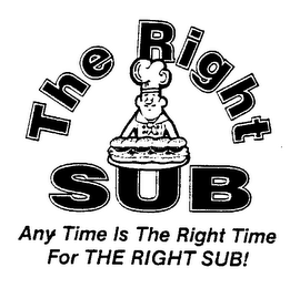 THE RIGHT SUB ANY TIME IS THE RIGHT TIME FOR THE RIGHT SUB! logo
