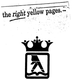 THE RIGHT YELLOW PAGES. logo