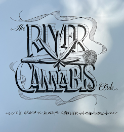 THE RIVER CANNABIS CLUB THE · GRASS · IS · ALWAYS · GREENER · ON · THE · HUDSON logo