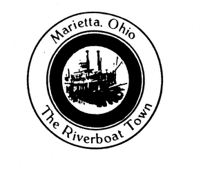 THE RIVERBOAT TOWN MARIETTA, OHIO logo