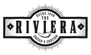 THE RIVIERA COCINA & CANTINA DESDE 1948 logo