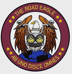 THE ROAD EAGLE AB UNO DISCE OMNES logo