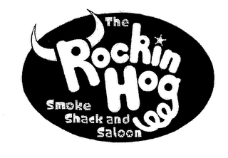 THE ROCKIN HOG SMOKE SHACK AND SALOON logo