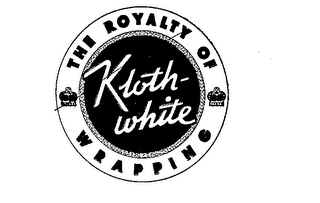 THE ROYALITY OF WRAPPING KLOTH-WHITE logo