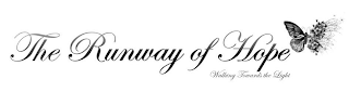 THE RUNWAY OF HOPE WALKING TOWARDS THE LIGHT logo