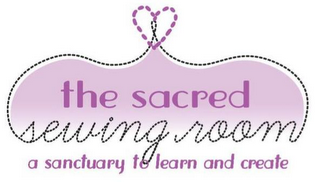 THE SACRED SEWING ROOM A SANCTUARY TO LEARN AND CREATE logo