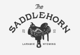 THE SADDLEHORN ESTD 2026 LARAMIE WYOMING logo