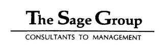 THE SAGE GROUP CONSULTANTS TO MANAGEMENT logo