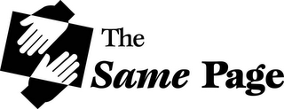 THE SAME PAGE logo