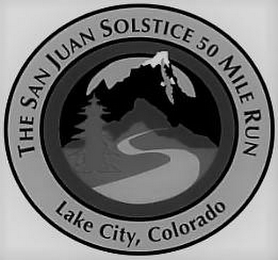 THE SAN JUAN SOLSTICE 50 MILE RUN LAKE CITY, COLORADO logo