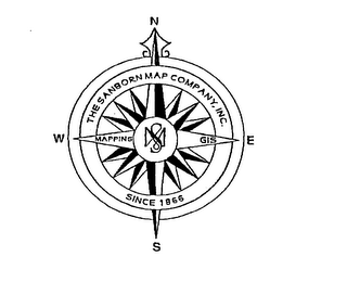 THE SANBORN MAP COMPANY, INC. SINCE 1866 MAPPING GIS N E S W logo