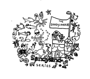 THE SANDYLANDERS SANDYLAND SERIES I'M SNORKIE-SNORKEL I'M BUBBLES OCTOPUS SID SQUID logo