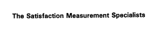 THE SATISFACTION MEASUREMENT SPECIALISTS logo