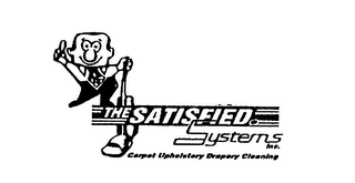 THE SATISFIED SYSTEMS INC. CARPET UPHOLSTERY DRAPERY CLEANING logo