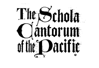 THE SCHOLA CANTORUM OF THE PACIFIC logo