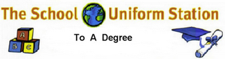 THE SCHOOL UNIFORM STATION TO A DEGREE logo