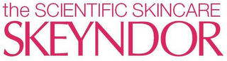 THE SCIENTIFIC SKINCARE SKEYNDOR logo