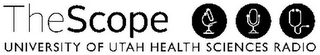 THE SCOPE UNIVERSITY OF UTAH HEALTH SCIENCES RADIO logo
