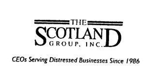 THE SCOTLAND GROUP, INC. CEOS SERVING DISTRESSED BUSINESSES SINCE 1986 logo