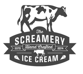 THE SCREAMERY ESTD HAND CRAFTED ICE CREAM 2014 logo