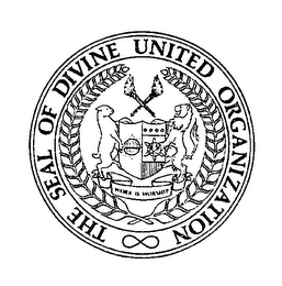 THE SEAL OF DIVINE UNITED ORGANIZATION WORK IS WORSHIP logo