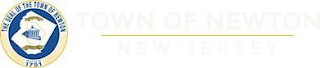THE SEAL OF THE TOWN OF NEWTON SETTLED IN 1751 NEWTON N.J. THE COUNTY SEAT logo