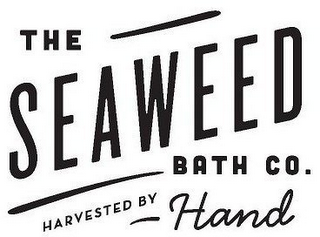 THE SEAWEED BATH CO. HARVESTED BY HAND logo