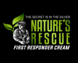 THE SECRET IS IN THE SILVER NATURE'S RESCUE FIRST RESPONDER CREAM logo