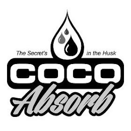 THE SECRET'S IN THE HUSK COCO ABSORB logo