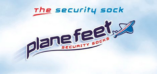 THE SECURITY SOCK PLANE FEET SECURITY SOCKS logo