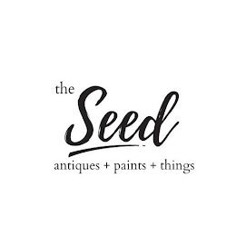 THE SEED ANTIQUES + PAINTS + THINGS logo