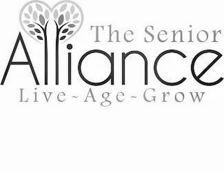 THE SENIOR ALLIANCE LIVE ~ AGE ~ GROW logo