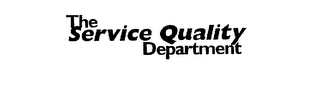 THE SERVICE QUALITY DEPARTMENT logo