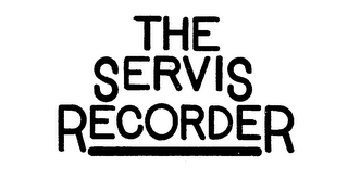 THE SERVIS RECORDER logo