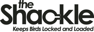 THE SHACKLE KEEPS BIRDS LOCKED AND LOADED logo