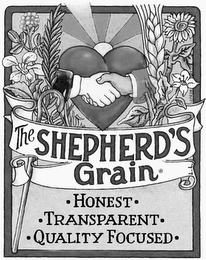 THE SHEPHERD'S GRAIN · HONEST · · TRANSPARENT · ·QUALITY FOCUSED · logo